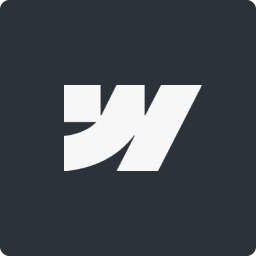 Flexbox with Webflow logo