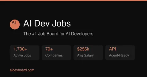 AI Dev Jobs homepage screenshot