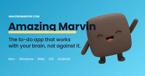 Amazing Marvin homepage screenshot