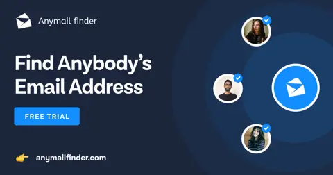 Anymail Finder homepage screenshot
