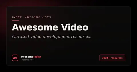 Awesome Video homepage screenshot
