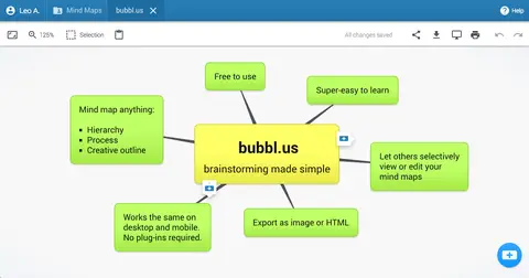 Bubbl.us — product image from the official website