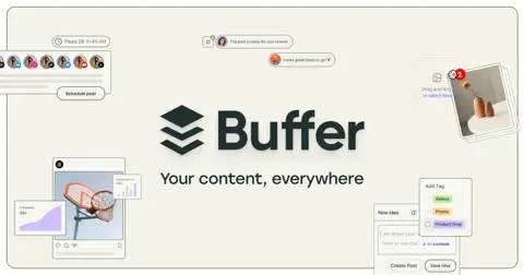 Buffer homepage screenshot