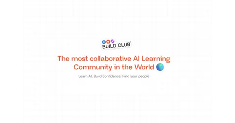 Build Club homepage screenshot