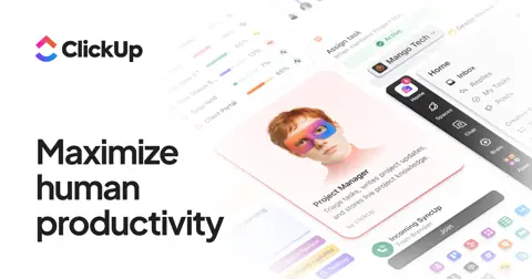 ClickUp homepage screenshot