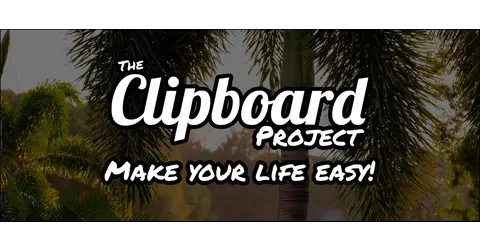 Clipboard Project homepage screenshot