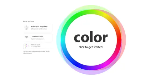 Color homepage screenshot
