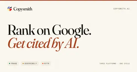 Copysmith homepage screenshot