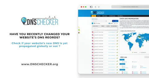 DNS Checker homepage screenshot