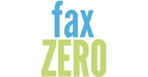 FaxZero homepage screenshot