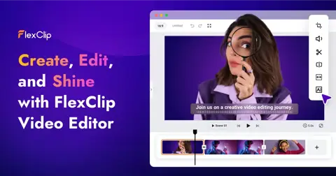 FlexClip homepage screenshot