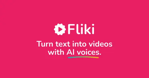 Fliki homepage screenshot