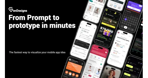 GenDesigns homepage screenshot