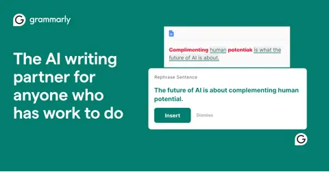 Grammarly homepage screenshot