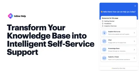 Inline Help homepage screenshot
