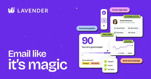 Lavender homepage screenshot