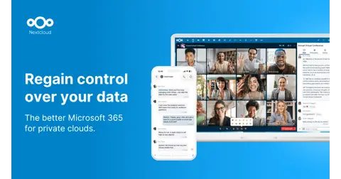 Nextcloud homepage screenshot