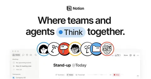 Notion homepage screenshot