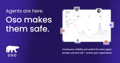 Oso homepage screenshot