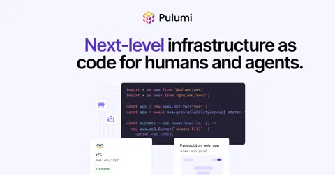 Pulumi homepage screenshot