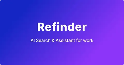 Refinder homepage screenshot