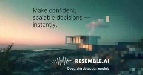 Resemble AI homepage screenshot