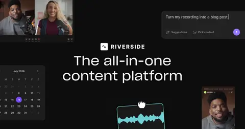 Riverside homepage screenshot