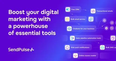 SendPulse homepage screenshot
