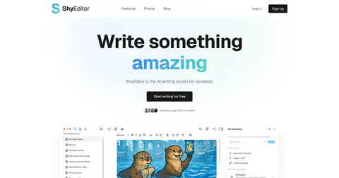 ShyEditor homepage screenshot