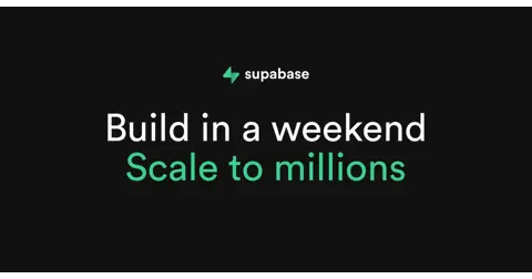 Supabase homepage screenshot