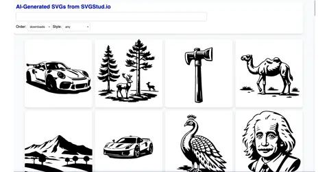 SVGStud.io homepage screenshot