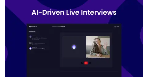 Talently AI homepage screenshot