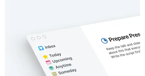Things homepage screenshot
