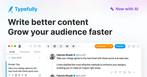 Typefully homepage screenshot
