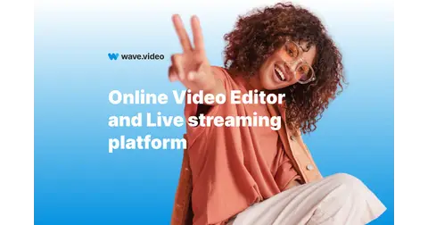 Wave.video homepage screenshot