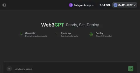 Web3GPT homepage screenshot
