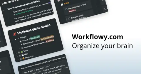 Workflowy homepage screenshot
